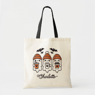 Tote Bag Fantômes de Halloween Mignons Personnalisés