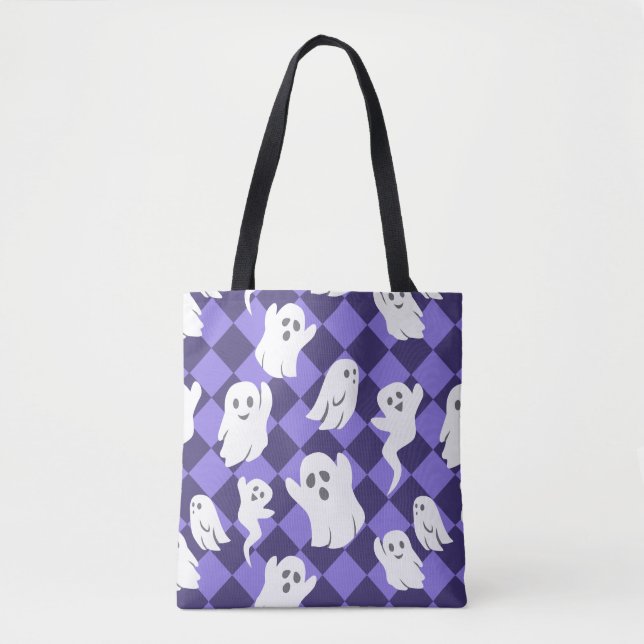 Tote Bag Fantômes d'Halloween (Devant)