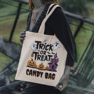 Tote Bag Fantômes et citrouilles pour le plaisir d'Hallowee