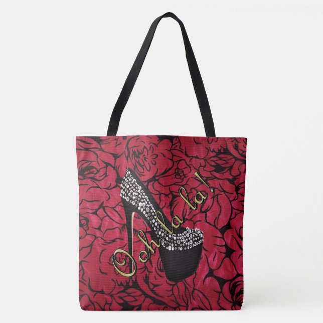 Tote Bag Fard à joues chic Fleurs de Tres (Devant)