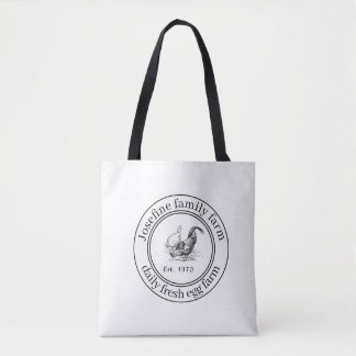 Tote Bag Farm Fresh Eggs Chicken Coop Rustic Country Farm
