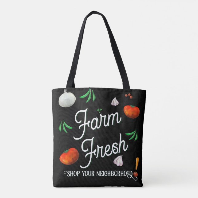 Tote Bag Farm fresh, shop your neighborhood (Dos)