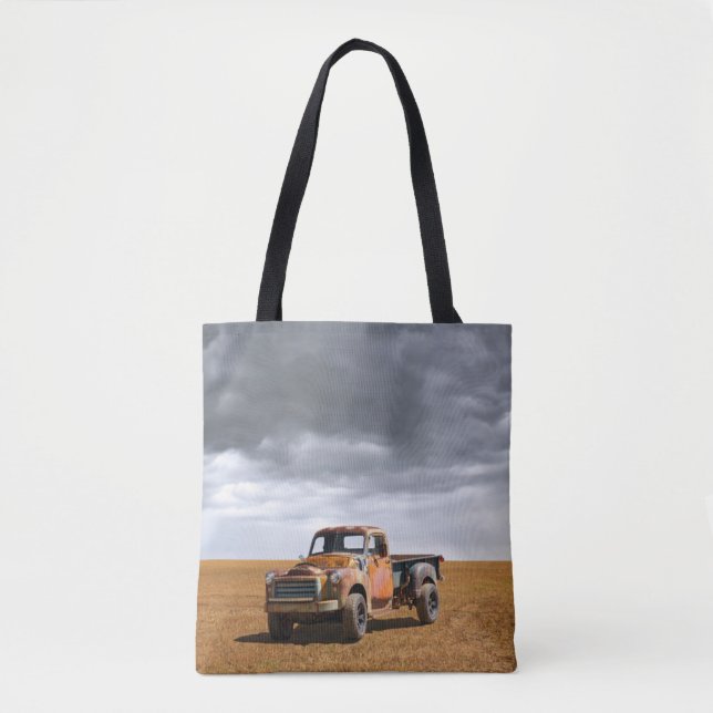 Tote Bag Farms | Old Truck in Field (Devant)