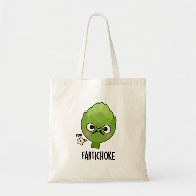 Tote Bag Fartichoke Funny Farting Artichoke Pun (Devant)