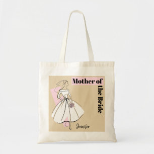 Tote Bag Fashion Mariée Neutre Mère de l'épouse Nom