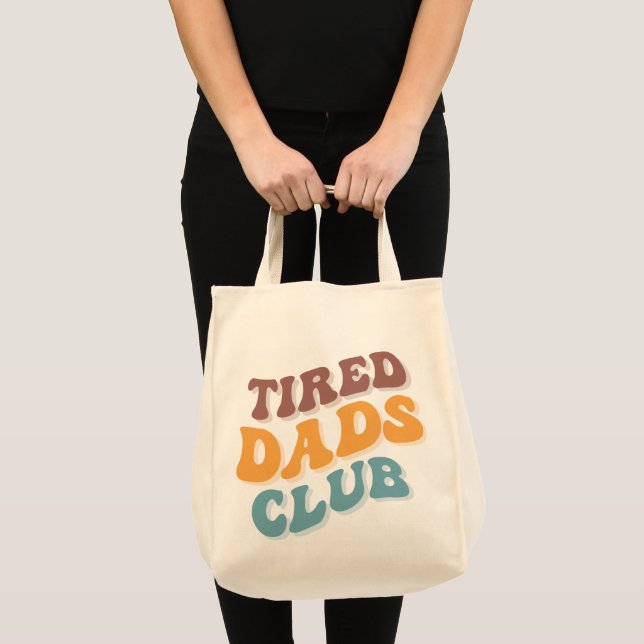 Tote Bag Fatigué Dads Club Funny (Devant (produit))