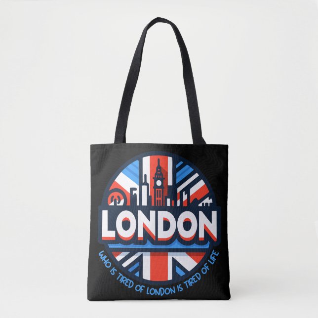 Tote Bag Fatigué de Londres (Devant)