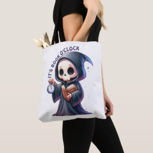 Tote Bag Faucheuse aquarelle amatrice de livres