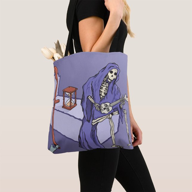 Tote Bag Faucheuse attendant avec sablier (Créateur téléchargé)