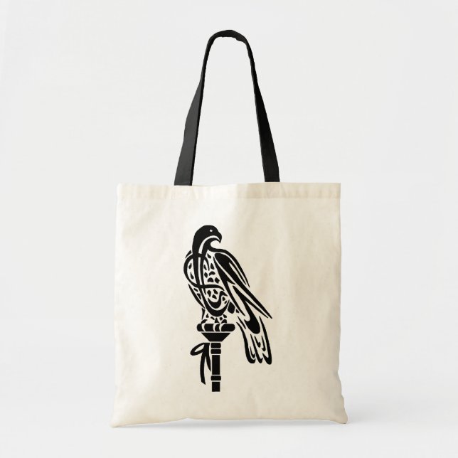 Tote Bag Faucon sur Block Perch Fourre-tout (Devant)