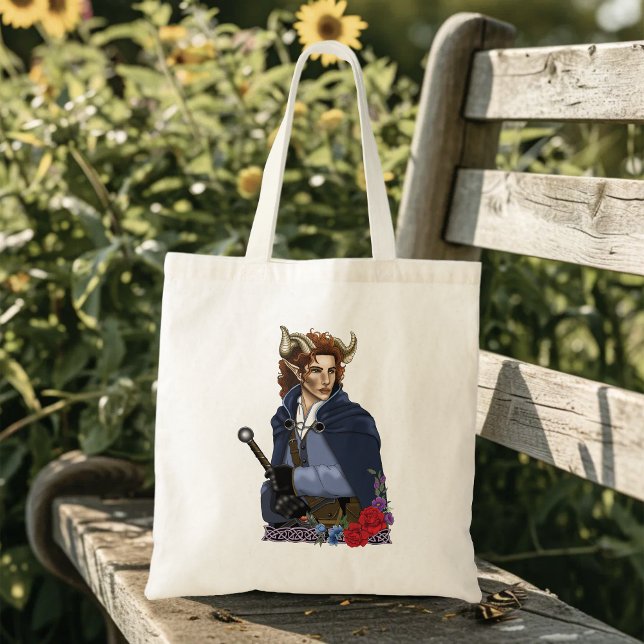 Tote Bag Faune cornu Fae Fantastique  (Créateur téléchargé)