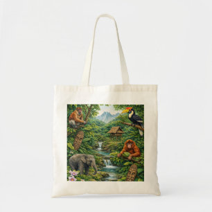 Tote Bag Faune de la forêt tropicale de Bornéo