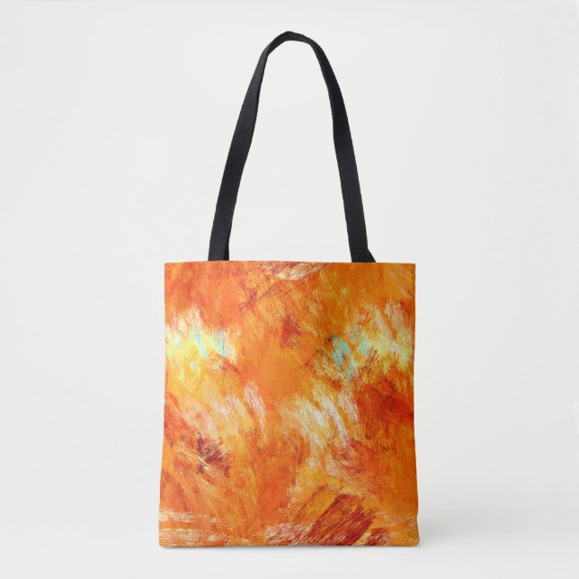 Tote Bag Faux brosse numérique texture transparente. Colorf (Devant)