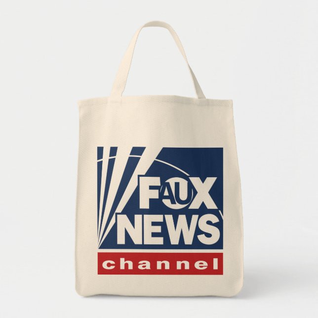 Tote Bag Faux ou Fox News parodie (Devant)