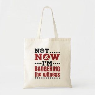 Tote Bag Faux procès pas maintenant j'incrimine le témoin