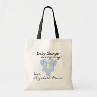 Faveur bleue d'invité de baby shower
