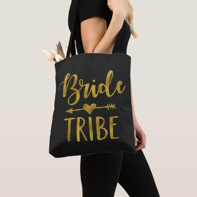 Tote Bag Faveur de fête de bachelorette de la tribu de la m (De près)