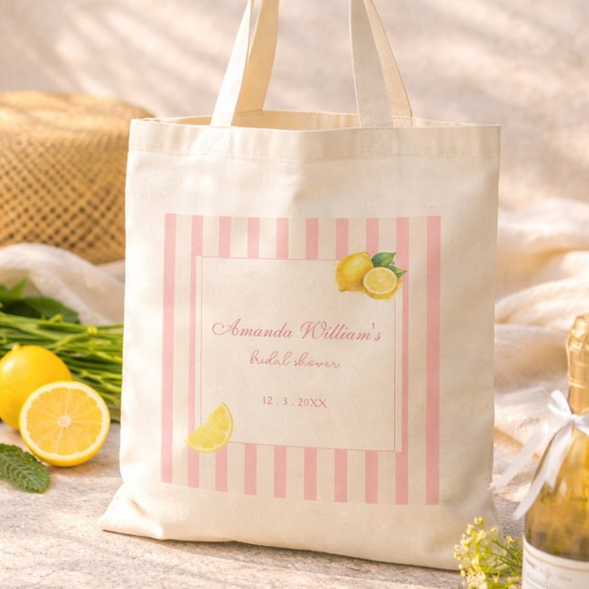 Tote Bag Faveur de Pastel de Réception de Mariage aux Rayur (Créateur téléchargé)