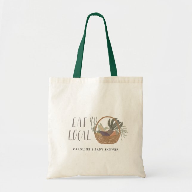Tote Bag Faveur du Baby shower cultivé localement (Devant)