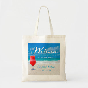 Tote Bag Faveur élégante d'accueil de boissons de mariage