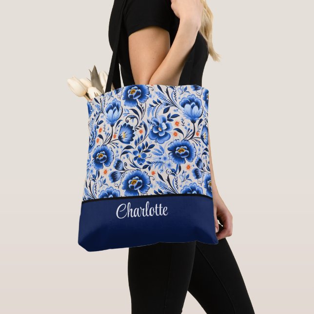 Tote Bag Faveur élégante et moderne de fleurs sauvages pour (De près)