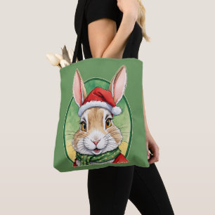 Tote Bag Favoris de Noël animal amusant - Lapin 5