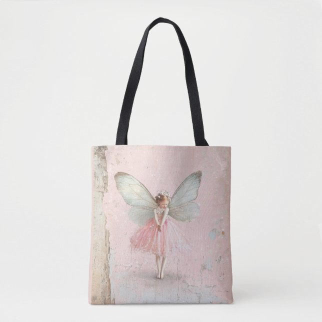 Tote Bag Fbattage et Fleur Twirl fille fée (Devant)