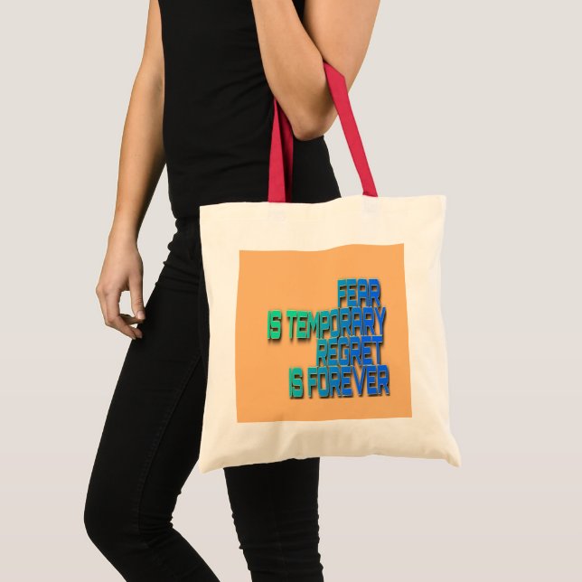 Tote Bag fear is temporary Bag (Devant (produit))