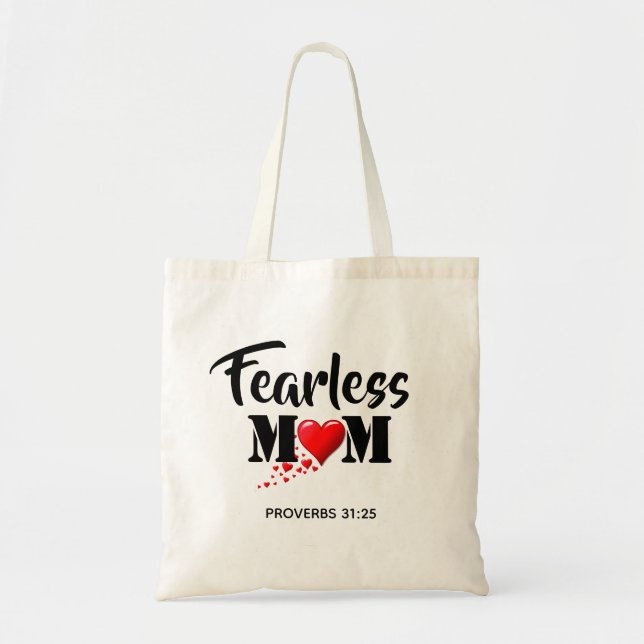 Tote Bag Fearless Mom'S DAY Hearts Proverbes 31 (Devant)