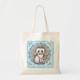 Tote Bag Fée Chat Blanc