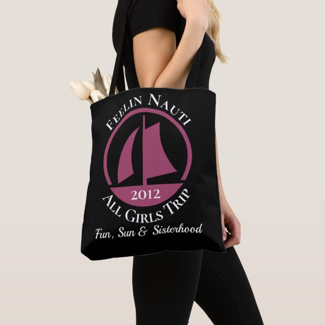 Tote Bag Feelin Nauti Voyage Toutes Filles (De près)