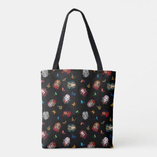 Tote Bag Fées étranglantes et papillons (noir)