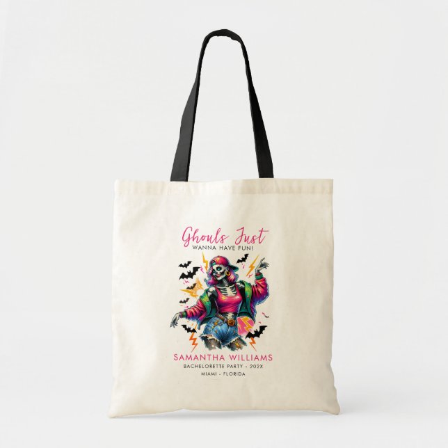 Tote Bag Fées roses soirée d'enterrement de vie de jeune fi (Devant)