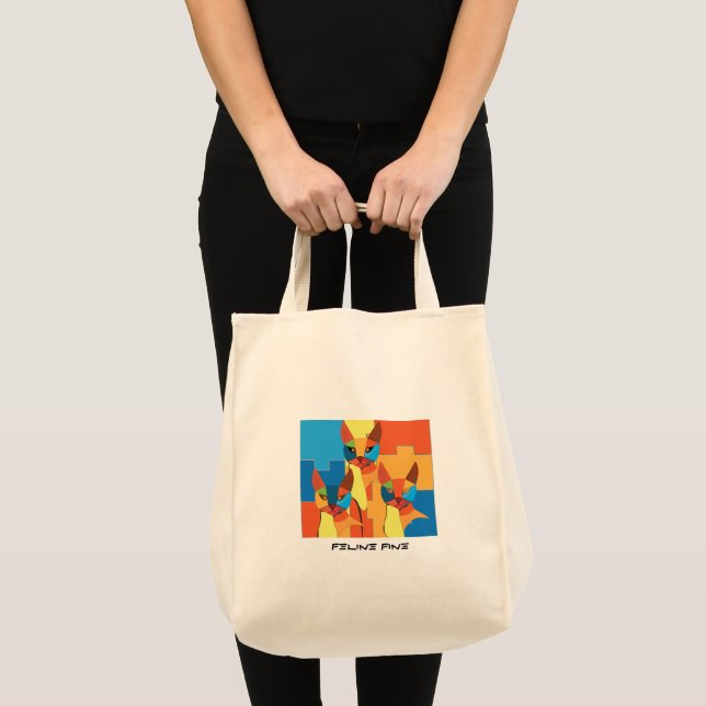 Tote Bag Feline fin (Devant (produit))