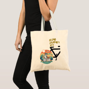Tote Bag Feline Journey Joy