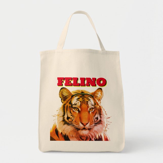 TOTE BAG FELINO, TIGER (Devant)