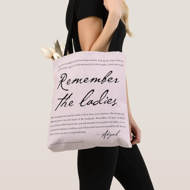 Tote Bag Féminisme Histoire des femmes Cadeaux Abigail Adam (De près)