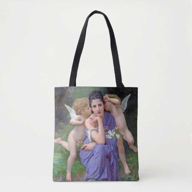 Tote Bag Femme à Cupidon, Bouguereau (Devant)