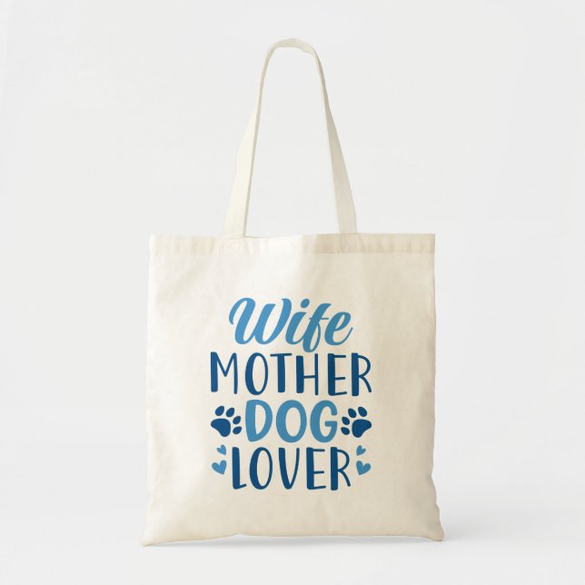 Tote Bag Femme Amoureux des chiens (Devant)
