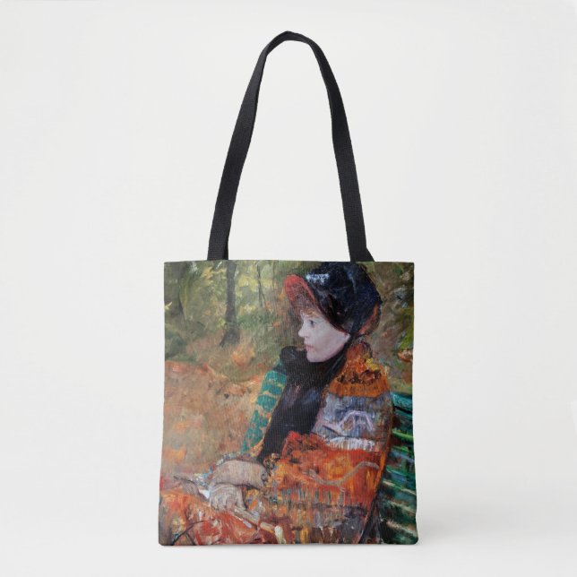 Tote Bag Femme assise sur le banc, Mary Cassatt (Devant)