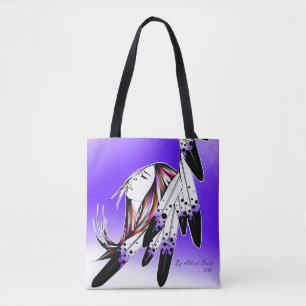 Tote Bag Femme autochtone par plumes d'aigle/sac fourre-tou