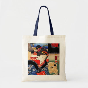 Tote Bag Femme avec le chat - art japonais - Utagawa