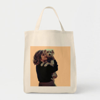 Tote Bag Femme avec son chien mignon