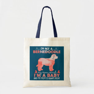 Tote Bag Femme Bernedoodle Maman Bébé Funny Bernedoodle Chi
