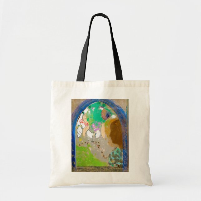 Tote Bag Femme dans la fenêtre, Redon (Devant)