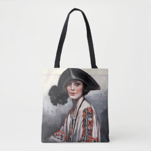 Tote Bag Femme dans le chemisier brodé