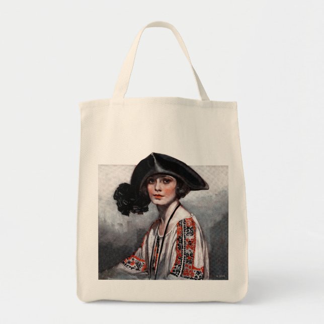 Tote Bag Femme dans le chemisier brodé (Devant)
