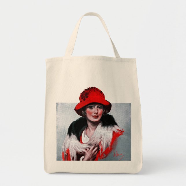Tote Bag Femme dans Red Hat (Devant)