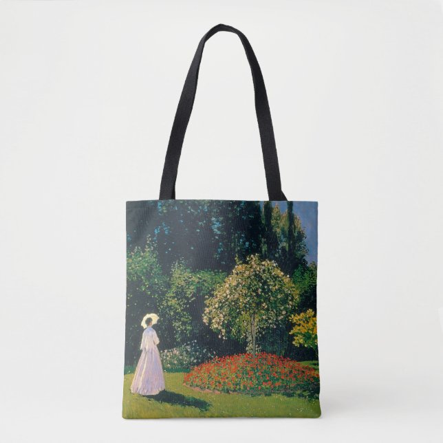 Tote Bag Femme dans un jardin, Monet (Devant)