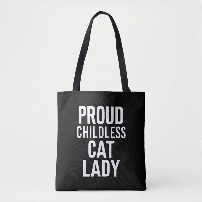 Tote Bag Femme de chat sans enfants Lady pour chat Maman Fe (Devant)